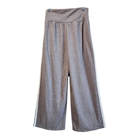 HALARA Women XL Sweatpants Beige Cream So Cinched Striped Wide Leg Ribbed NEW - Picture 9 of 9